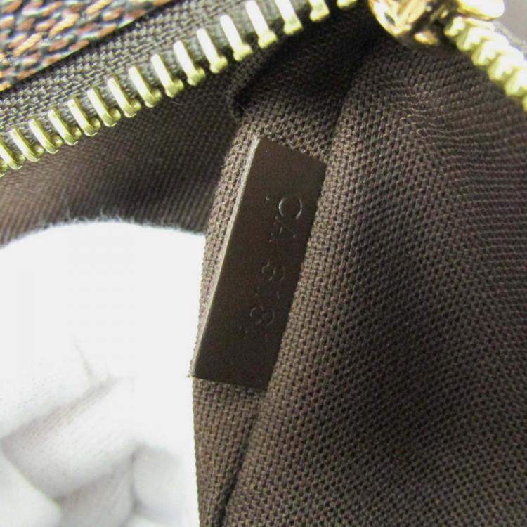 Pre Owned Louis Vuitton Brown Damier Brooklyn MM Shoulder Bag 