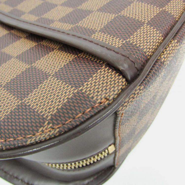 Pre Owned Louis Vuitton Brown Damier Sarria Horizontal Handbag 