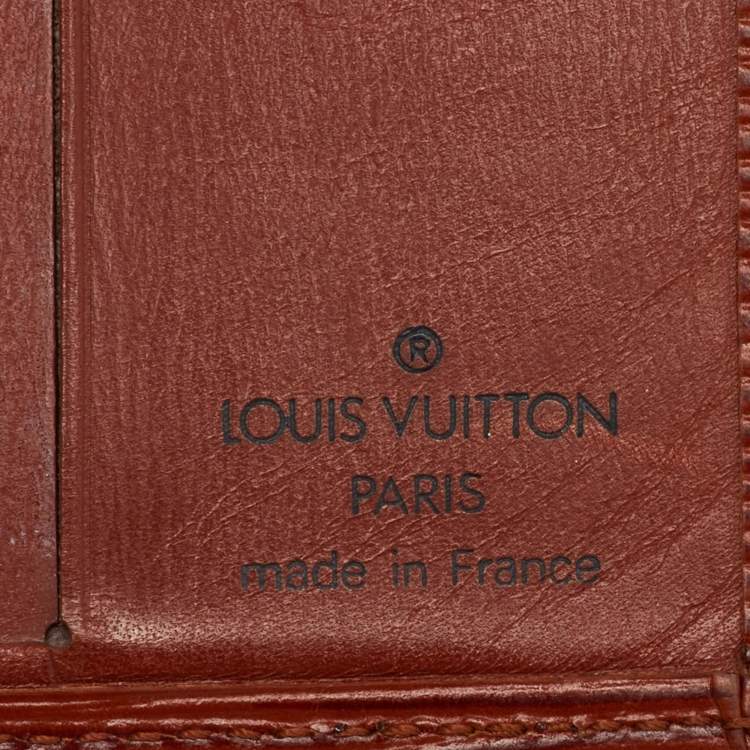 Pre Owned Louis Vuitton Cipango Gold Epi Leather Bifold Wallet