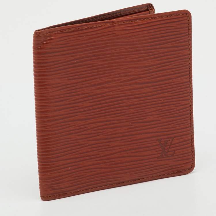 Pre Owned Louis Vuitton Cipango Gold Epi Leather Bifold Wallet