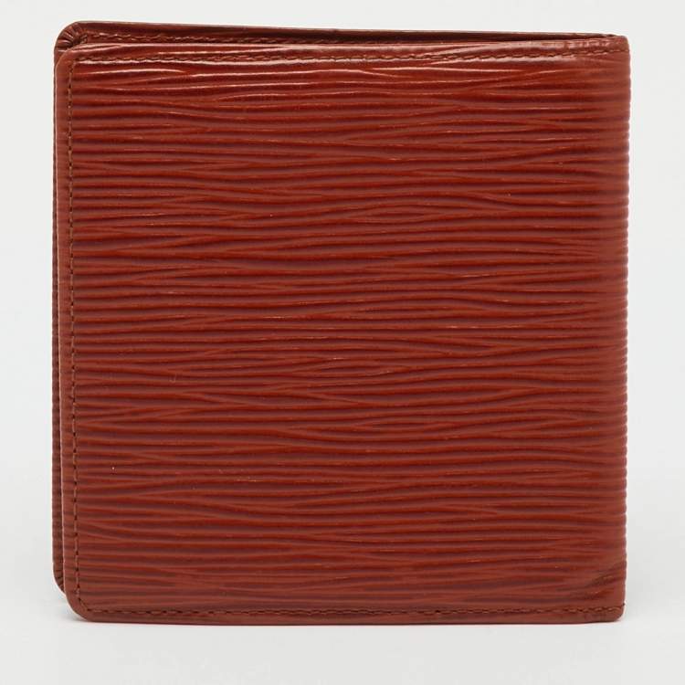 Pre Owned Louis Vuitton Cipango Gold Epi Leather Bifold Wallet