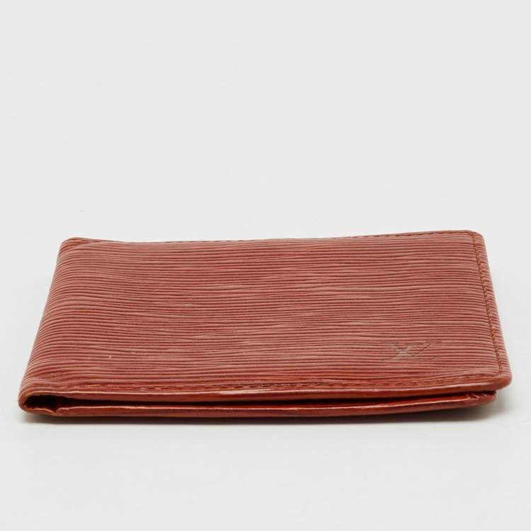 Pre Owned Louis Vuitton Cipango Gold Epi Leather Bifold Wallet