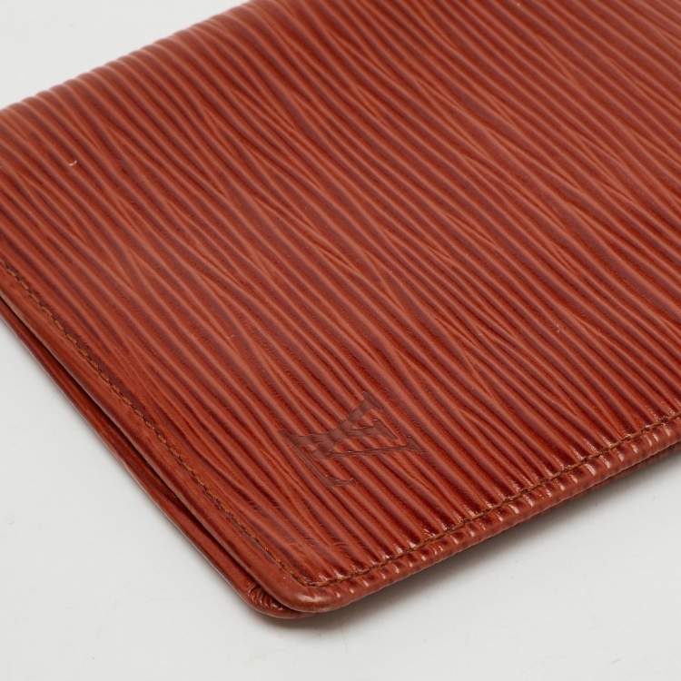 Pre Owned Louis Vuitton Cipango Gold Epi Leather Bifold Wallet