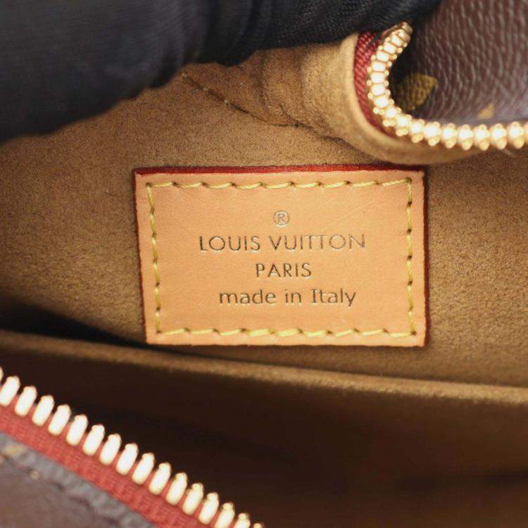 Pre Owned Louis Vuitton Sac Cool Shoulder Bag Coated Canvas And Leather Monogram Brown