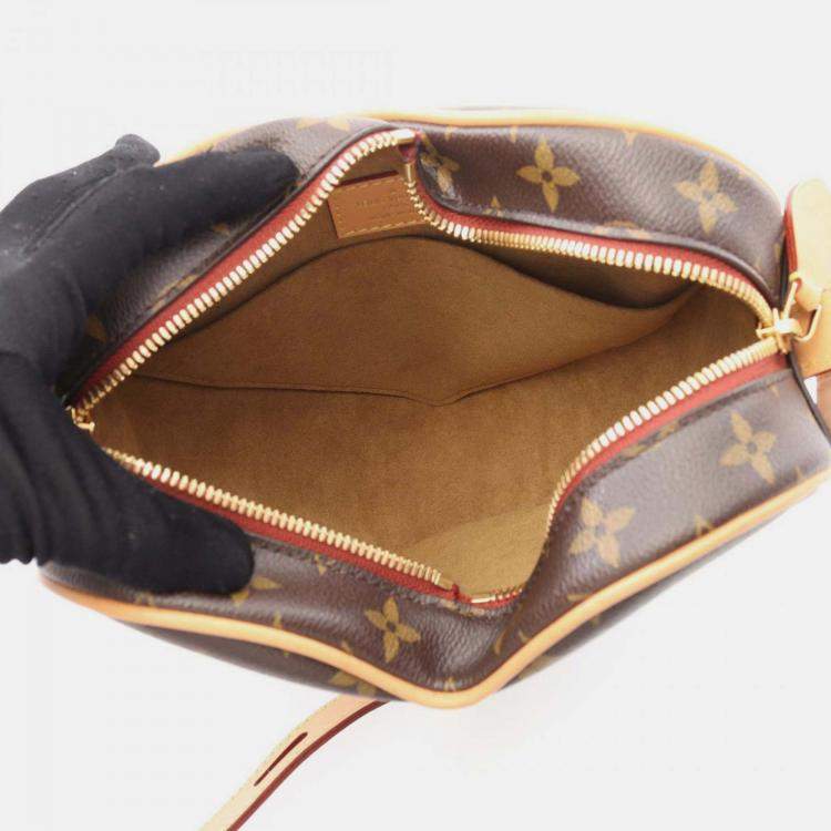 Pre Owned Louis Vuitton Sac Cool Shoulder Bag Coated Canvas And Leather Monogram Brown