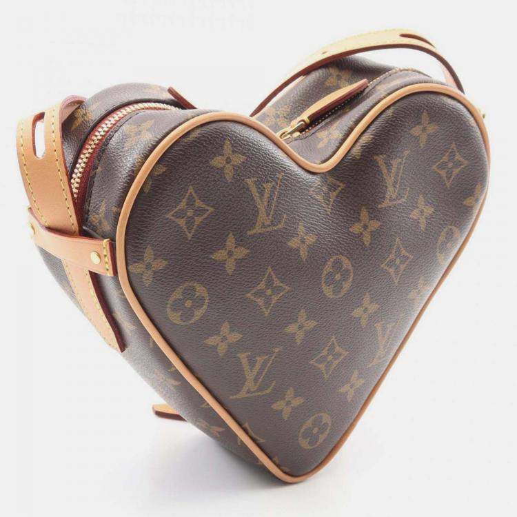 Pre Owned Louis Vuitton Sac Cool Shoulder Bag Coated Canvas And Leather Monogram Brown