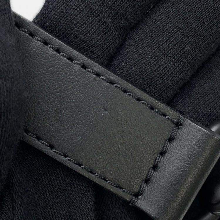 Pre Owned Louis Vuitton Monogram Eclipse Handbag With Painted Dots Lv X Yk Sac Plat Black