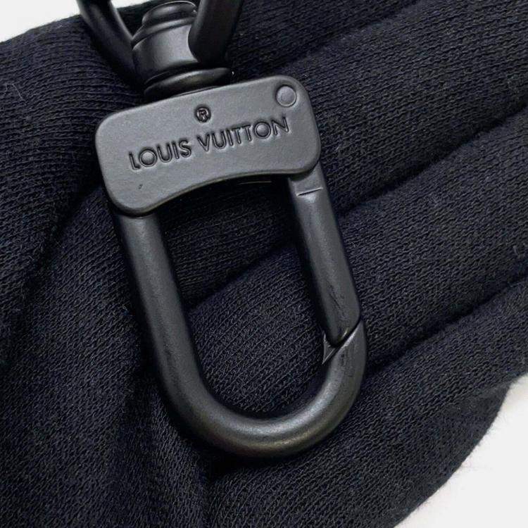 Pre Owned Louis Vuitton Monogram Eclipse Handbag With Painted Dots Lv X Yk Sac Plat Black