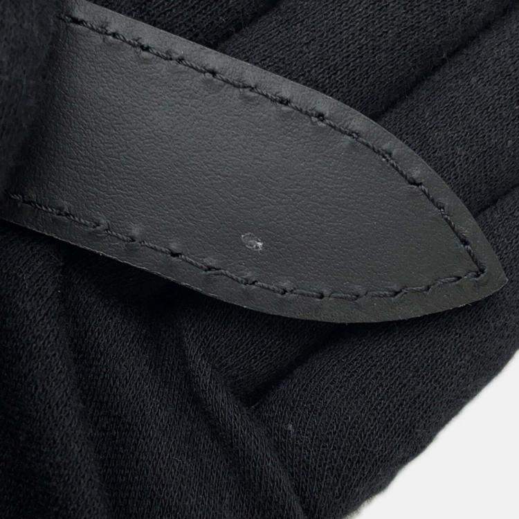 Pre Owned Louis Vuitton Monogram Eclipse Handbag With Painted Dots Lv X Yk Sac Plat Black