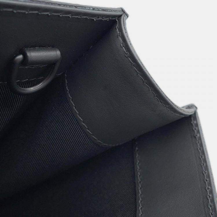 Pre Owned Louis Vuitton Monogram Eclipse Handbag With Painted Dots Lv X Yk Sac Plat Black