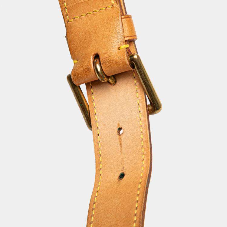 Pre Owned Louis Vuitton Brown Monogram Croissant MM