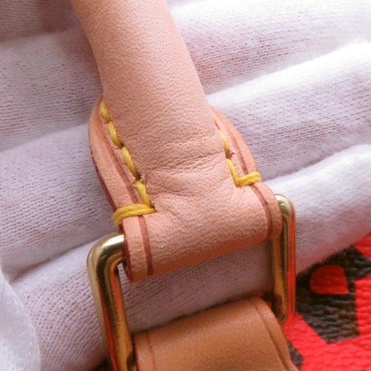 Pre Owned Louis Vuitton Speedy Orange/Brown Monogram Graffiti Size 30