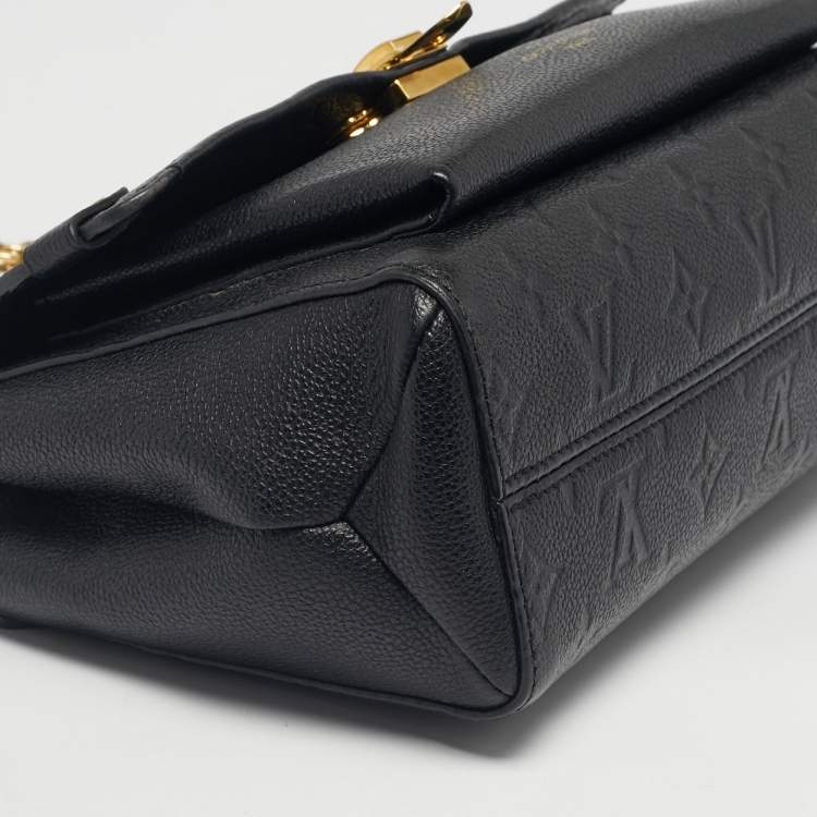 Pre Owned Louis Vuitton Black Monogram Empreinte Leather Vavin PM Bag