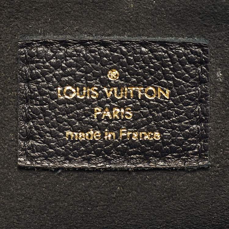 Pre Owned Louis Vuitton Black Monogram Empreinte Leather Vavin PM Bag