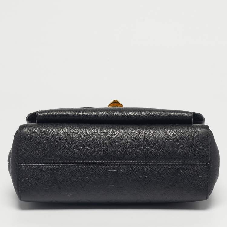 Pre Owned Louis Vuitton Black Monogram Empreinte Leather Vavin PM Bag