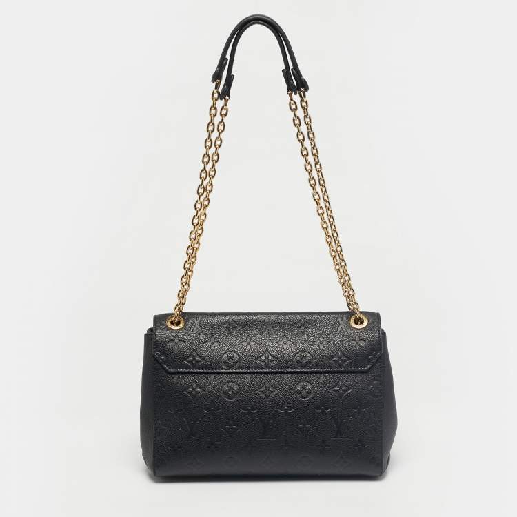 Pre Owned Louis Vuitton Black Monogram Empreinte Leather Vavin PM Bag