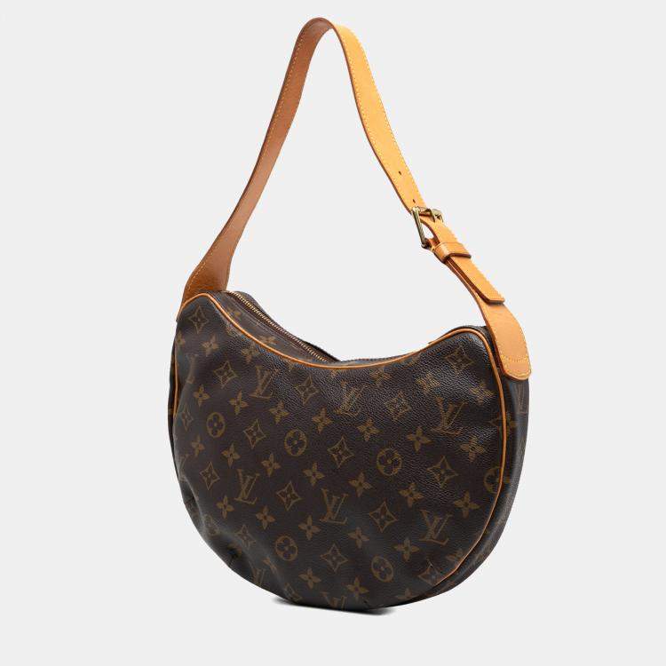 Pre Owned Louis Vuitton Brown Monogram Croissant MM