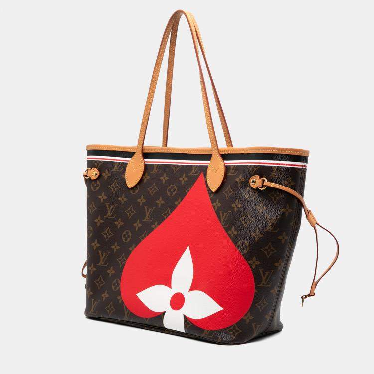 Pre Owned Louis Vuitton Brown Monogram Game On Neverfull MM