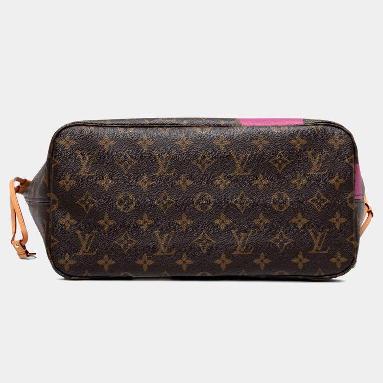 Pre Owned Louis Vuitton Brown Monogram Game On Neverfull MM