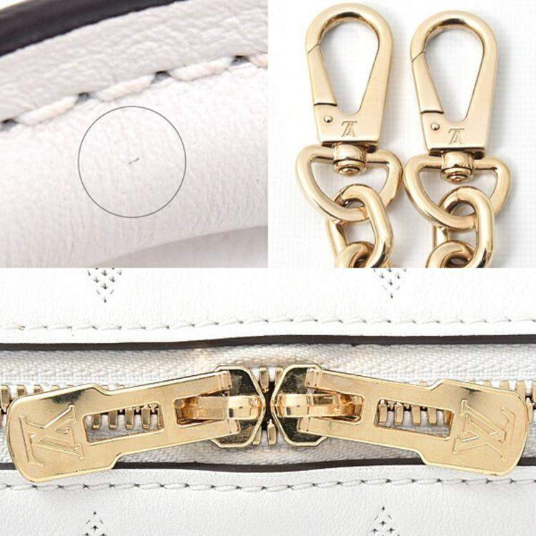 Pre Owned Louis Vuitton Speedy Bandouliere 20 Handbag Shoulder Bag White