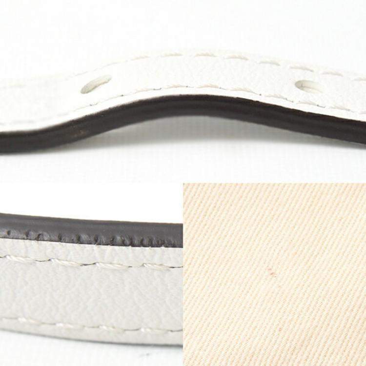 Pre Owned Louis Vuitton Speedy Bandouliere 20 Handbag Shoulder Bag White