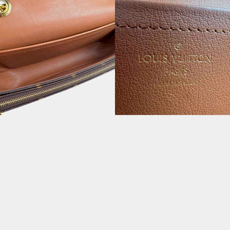 Pre Owned Louis Vuitton Monogram Marceau Shoulder Bag In Canvas Brown And Gold