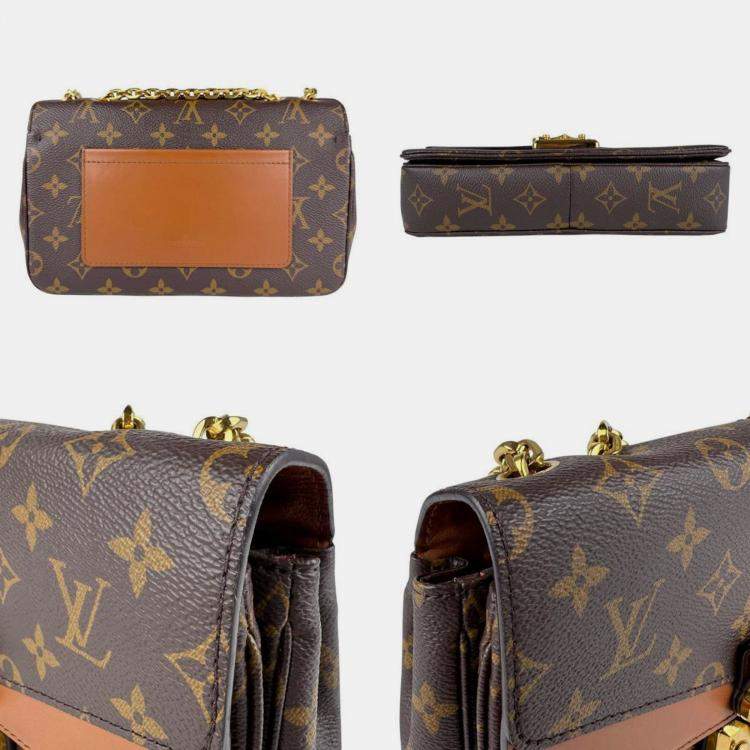 Pre Owned Louis Vuitton Monogram Marceau Shoulder Bag In Canvas Brown And Gold