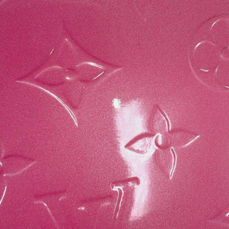 Pre Owned Louis Vuitton Pink Monogram Vernis Remix Reed PM Handbag