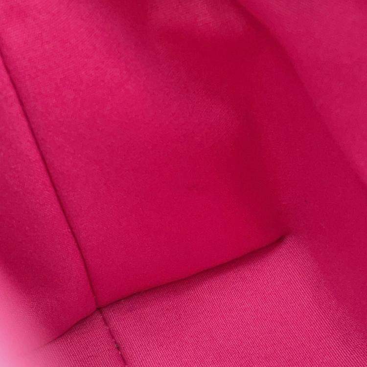 Pre Owned Louis Vuitton Pink Monogram Vernis Remix Reed PM Handbag