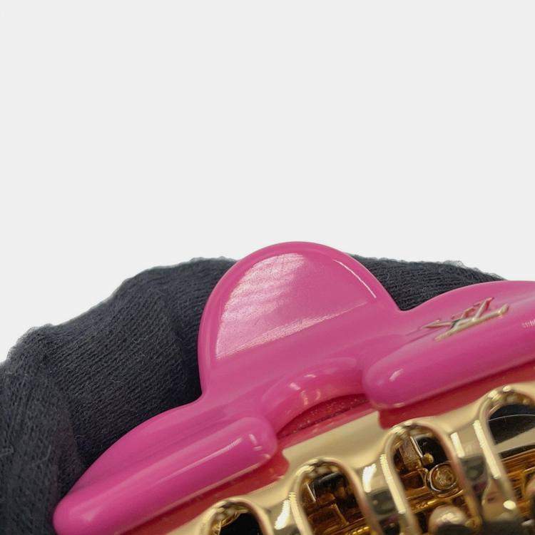 Pre Owned Louis Vuitton Pink Monogram Vernis Remix Reed PM Handbag