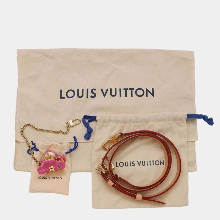 Pre Owned Louis Vuitton Pink Monogram Vernis Remix Reed PM Handbag