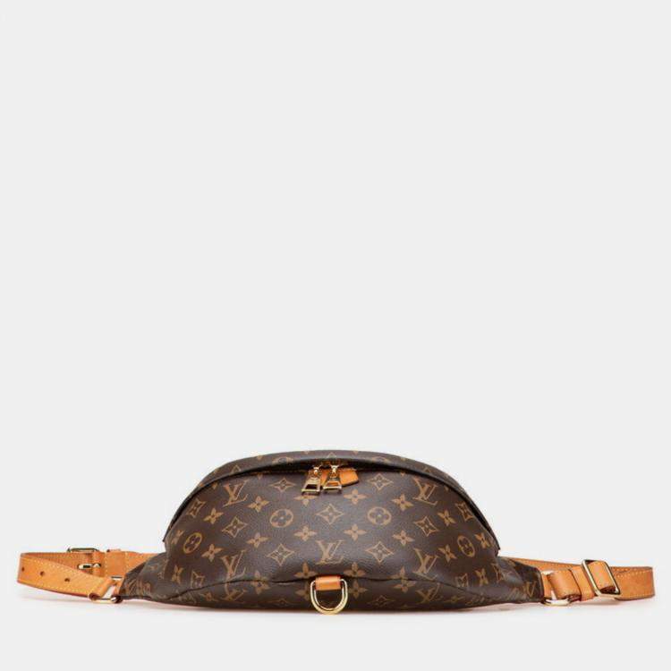 مملوكة مسبقًا Louis Vuitton Monogram Bum Bag Body Waist Brown Coated Canvas Leather