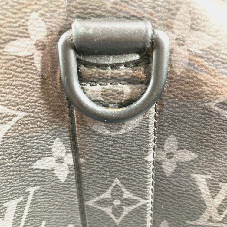 Pre Owned Louis Vuitton Monogram Eclipse Glaze Isetan Limited Keepall Bandouliere 50 2Way Bag Travel Shoulder Boston Black