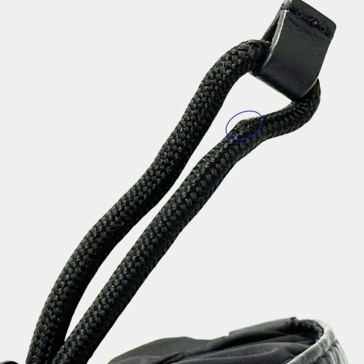 Pre Owned Louis Vuitton Monogram Shadow Shoulder Bag In Empreinte Nylon Noe Swing Noir Bucket