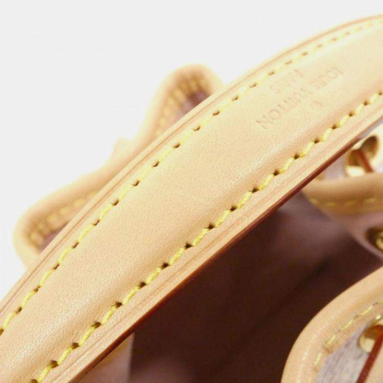 Pre Owned Louis Vuitton Monogram Laminated Jacquard Nano Noe Shoulder Bag