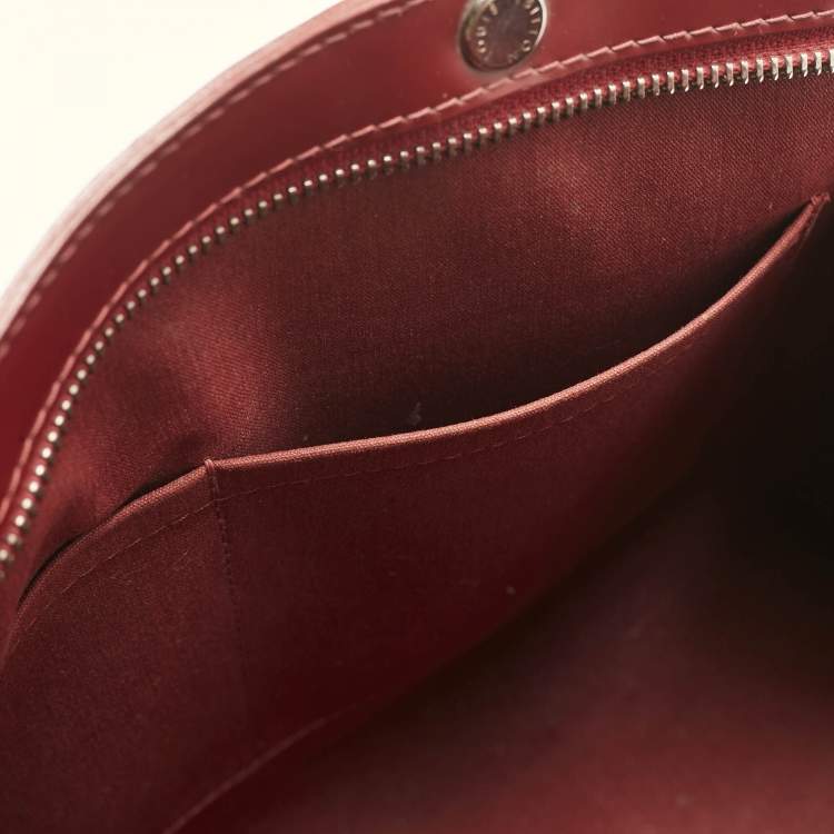 Pre Owned Louis Vuitton Red Epi Leather Brea MM Bag