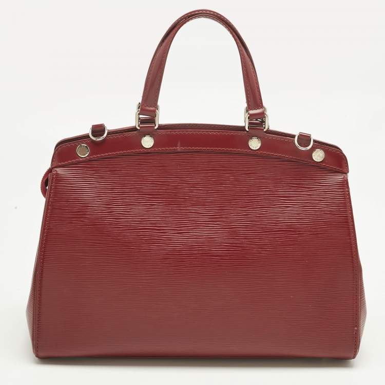 Pre Owned Louis Vuitton Red Epi Leather Brea MM Bag