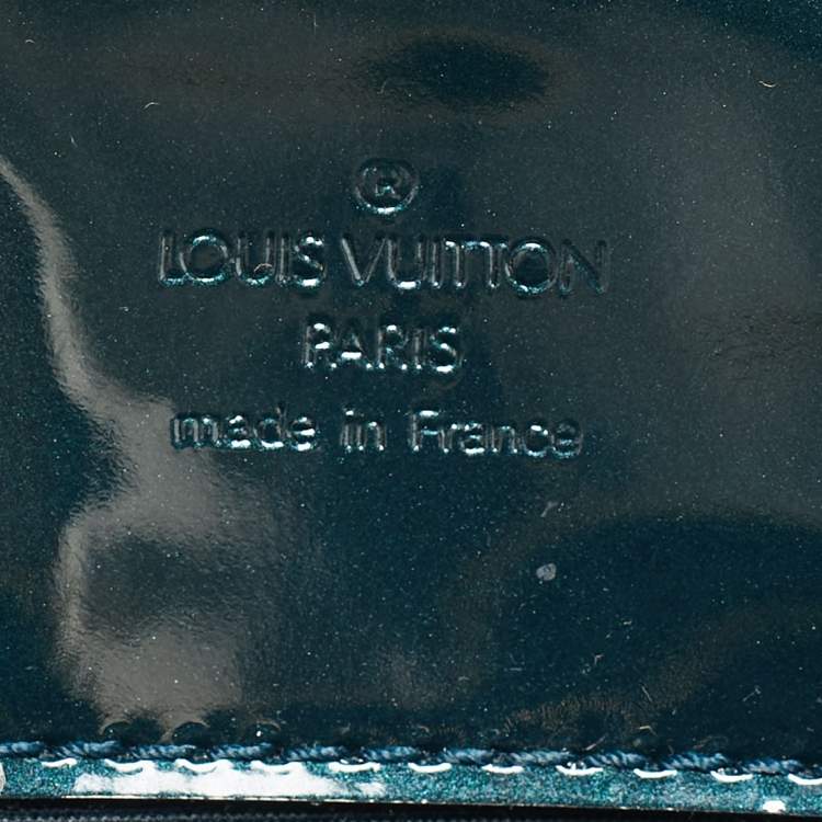 Pre Owned Louis Vuitton Blue Nuit Monogram Vernis Melrose Avenue Bag