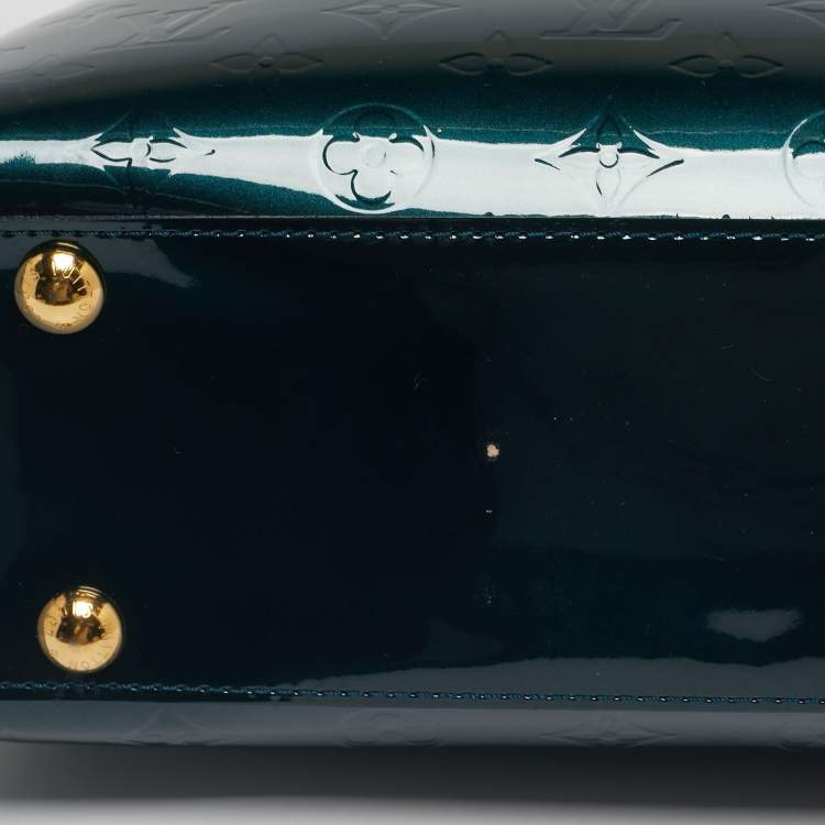 Pre Owned Louis Vuitton Blue Nuit Monogram Vernis Melrose Avenue Bag