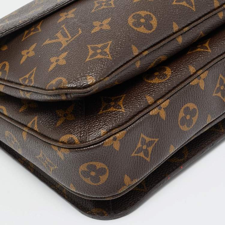 Pre Owned Louis Vuitton Monogram Canvas Pochette Metis Bag