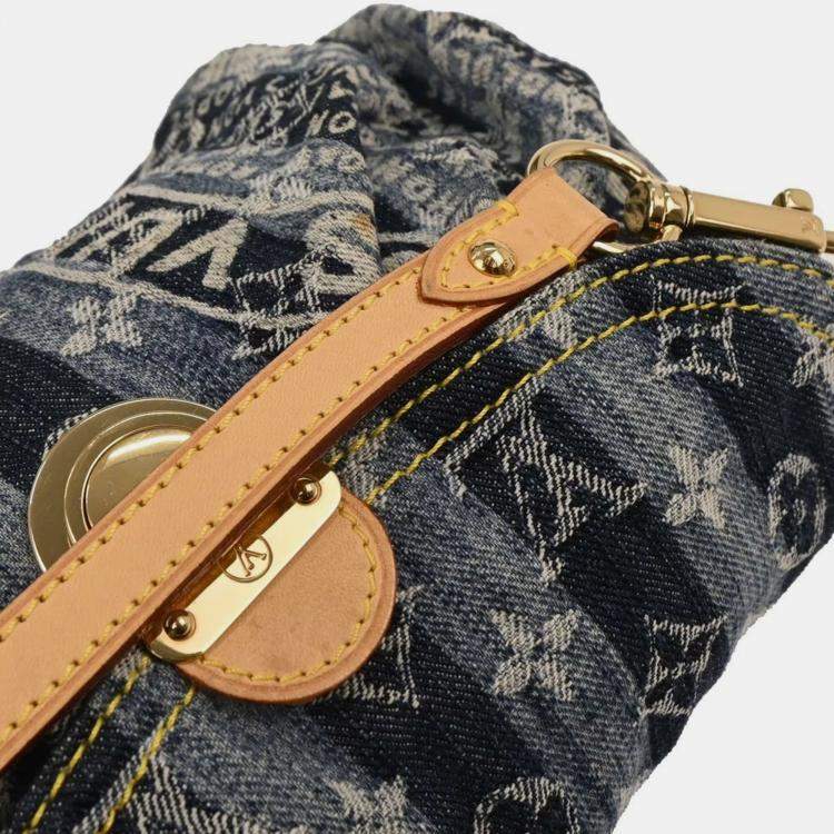 مملوكة مسبقًا Louis Vuitton Blue Monogram Denim Mini Pleaty Raye Handbag
