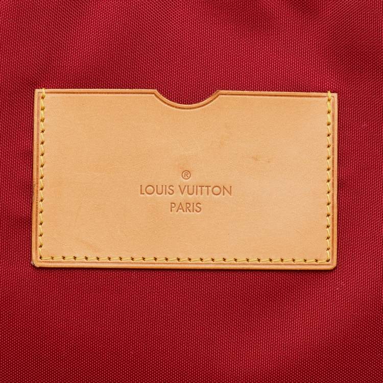 Pre Owned Louis Vuitton Rouge Grenadine Monogram Vernis Pegase 45 Trolley Luggage