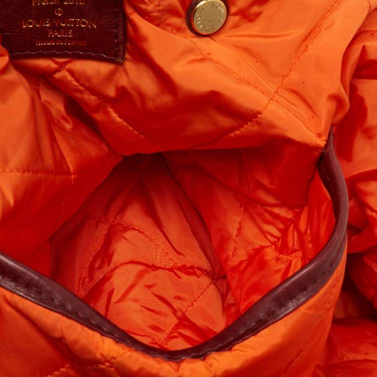 Pre Owned Louis Vuitton Grey/Khaki Monogram Jacquard Fabric and Leather Limited Edition Aviator Bag