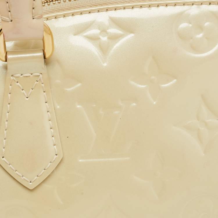 Pre Owned Louis Vuitton Perle Monogram Vernis Sherwood PM Bag