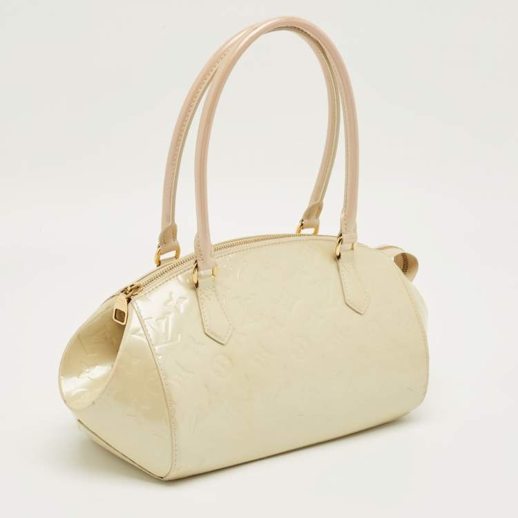 Pre Owned Louis Vuitton Perle Monogram Vernis Sherwood PM Bag