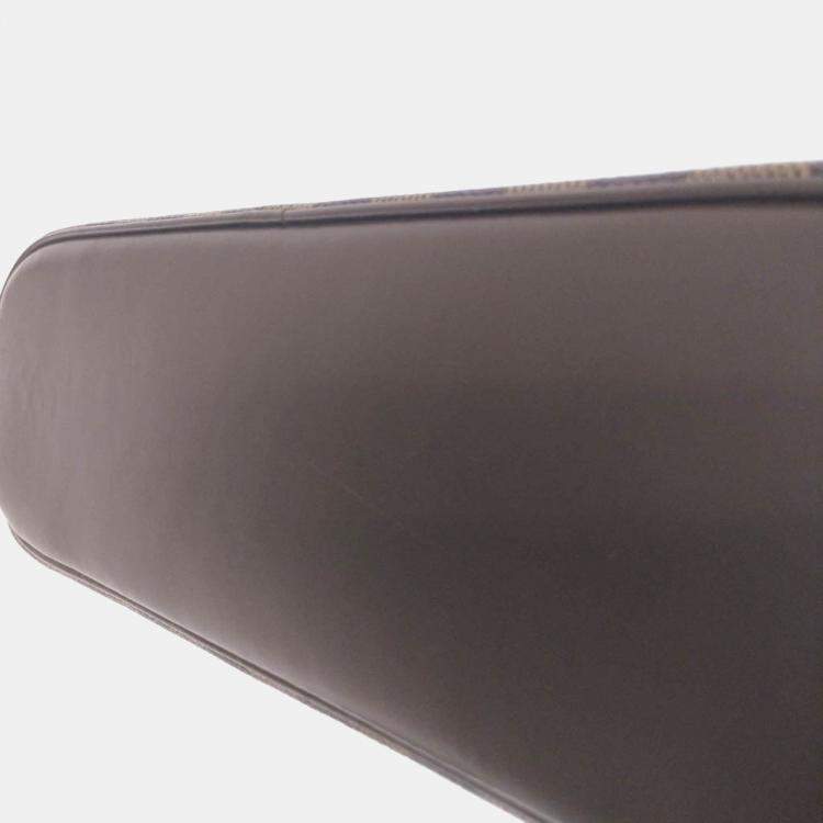 Pre Owned Louis Vuitton Sarria Horizontal Brown Damier Ebene Canvas Top Handle Bag