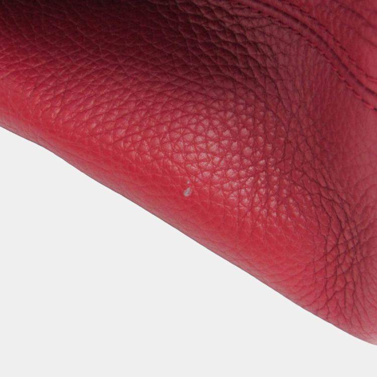 Pre Owned Louis Vuitton Capucines GM Red Taurillon Leather Top Handle Bag