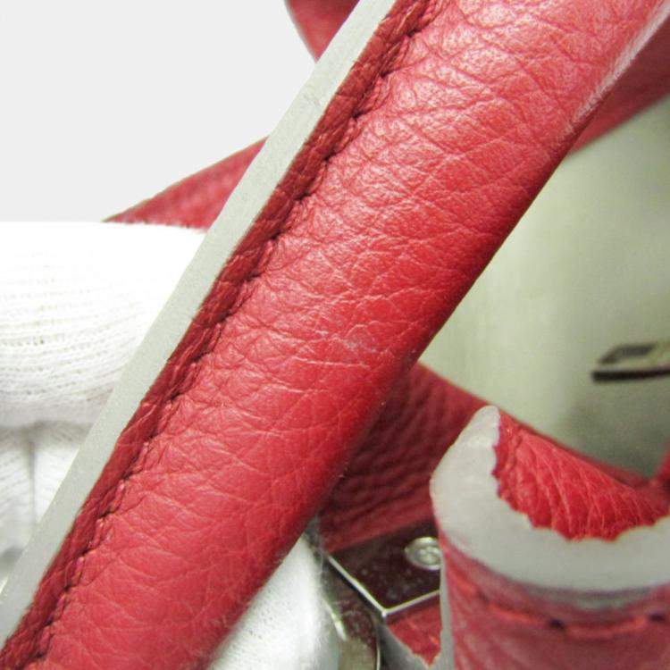 Pre Owned Louis Vuitton Capucines GM Red Taurillon Leather Top Handle Bag