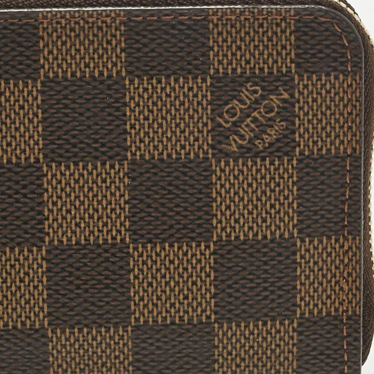 Pre Owned Louis Vuitton Damier Ebene Canvas Zippy Coin Purse