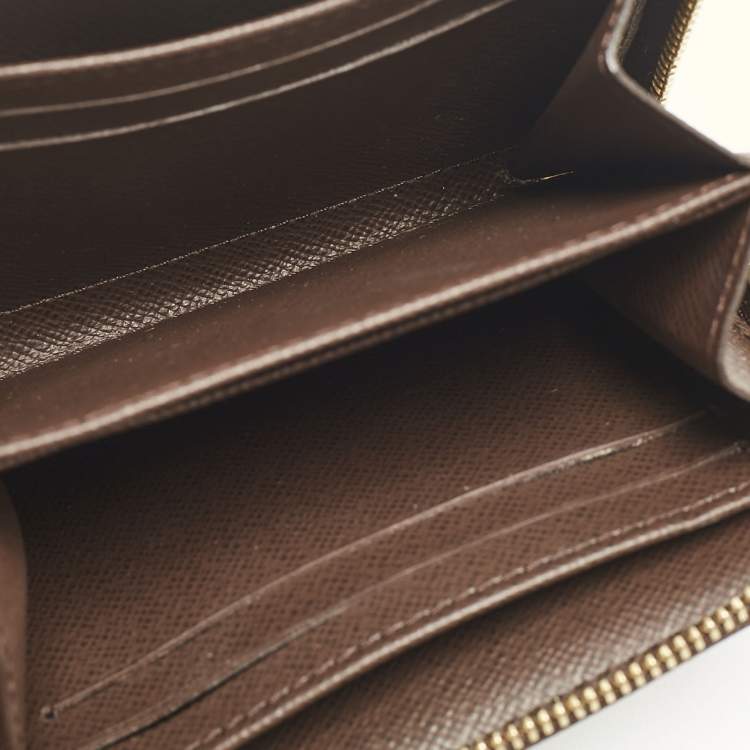 Pre Owned Louis Vuitton Damier Ebene Canvas Zippy Coin Purse